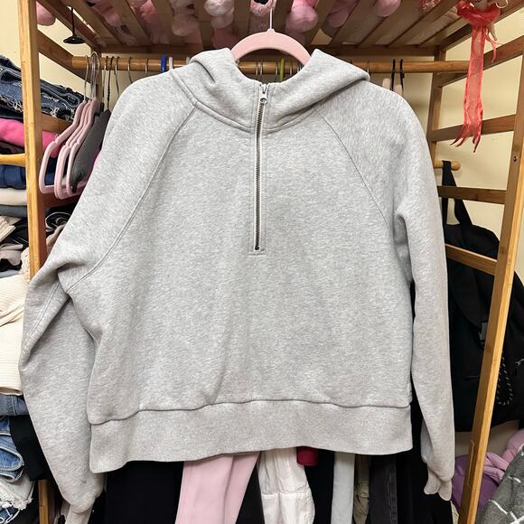 Vuori Restore Half Zip Hoodie Size Large Gray VW288 - Picture 16 of 16